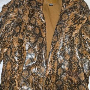 Blank NYC Brown Snake Pattern Jacket